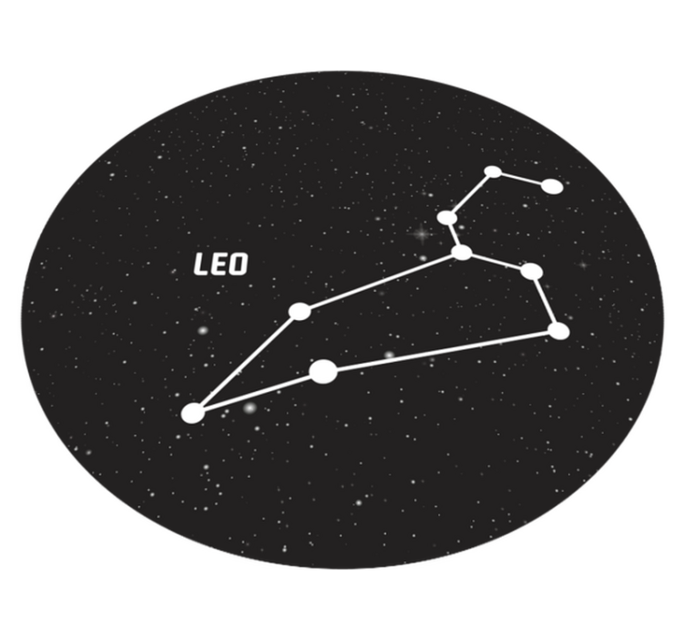 조디악 로그인 레오 현대 깔개 - TenStickers