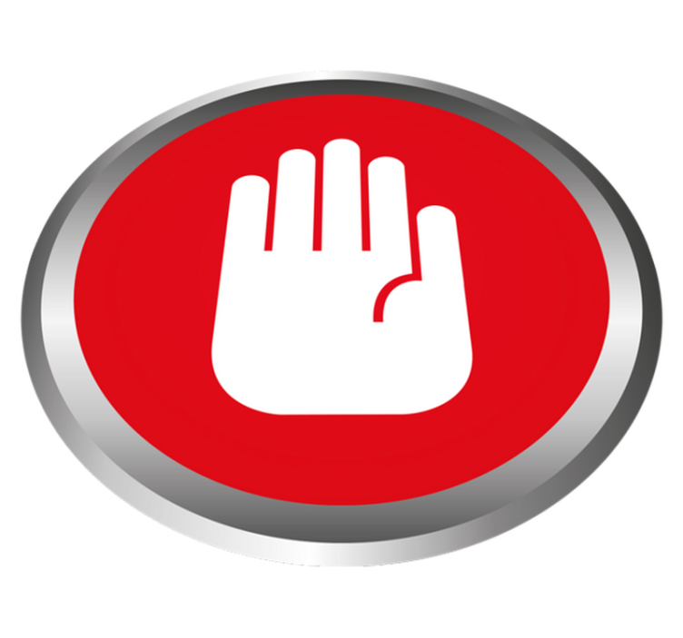 대리석 비닐 러그 정지 신호 장식 - TenStickers