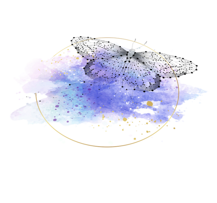 꿈꾸는 나비 동물 깔개 - TenStickers