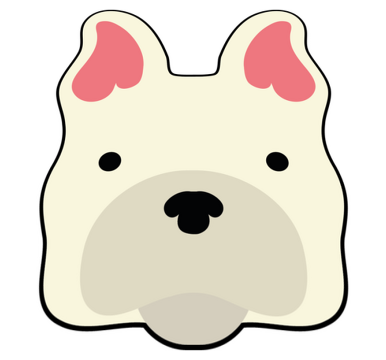 개 집 동물 비닐 러그 - TenStickers