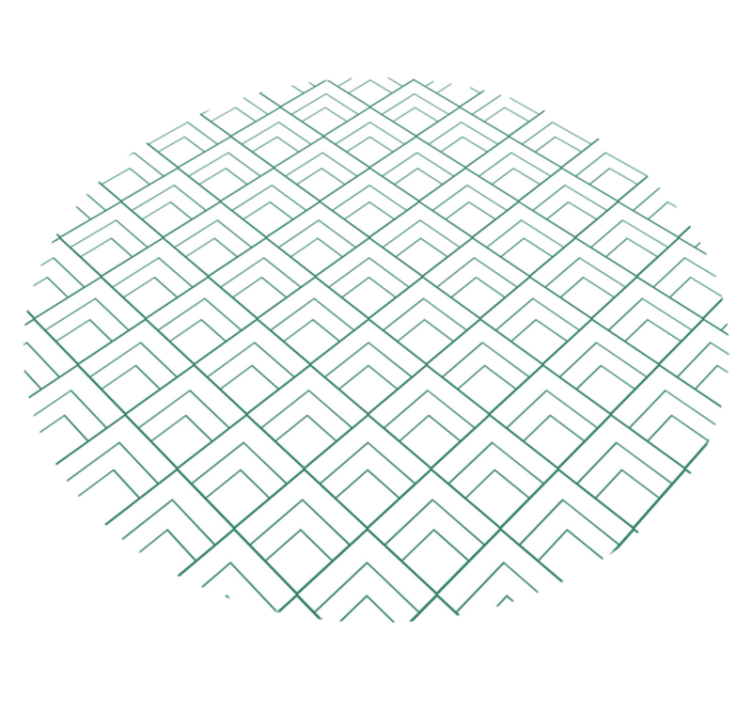 기하학적 효과 비닐 카펫 기하학적 선 오버레이 - TenStickers