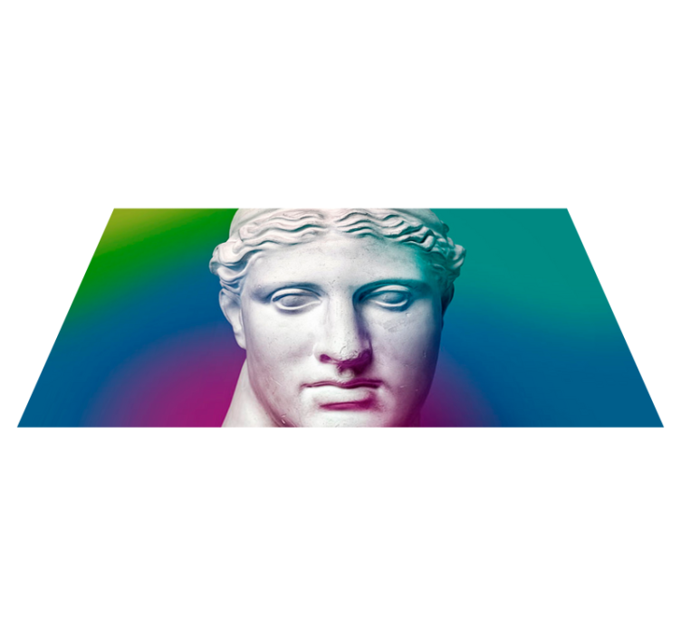 미니멀리스트 효과 비닐 카펫 조각적 그라데이션 - TenStickers