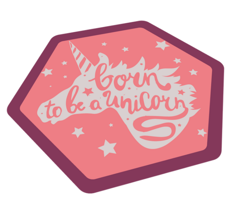 비닐 카펫 보육 태어난 유니콘 - TenStickers