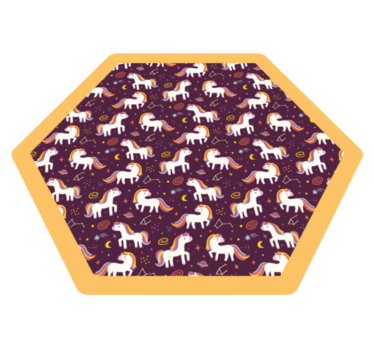 어린 이용 비닐 카펫 유니콘 플레이존 - TenStickers