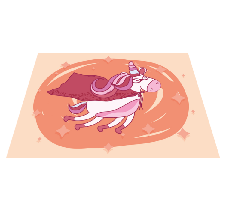 비닐 카펫 보육 슈퍼 히어로 유니콘 - TenStickers