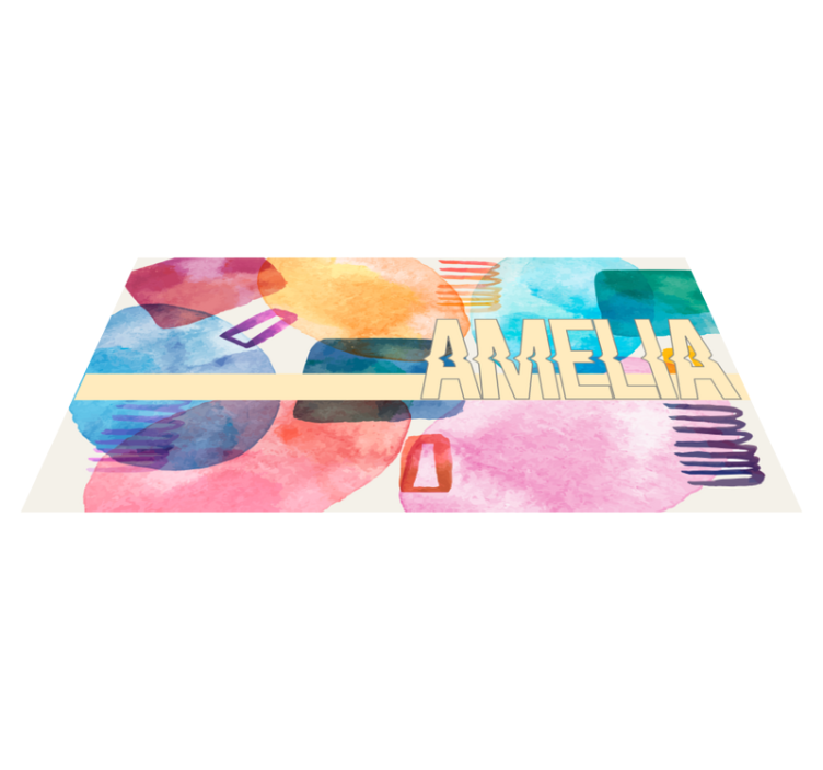 이름이있는 비닐 카펫 맞춤형 이름 - TenStickers