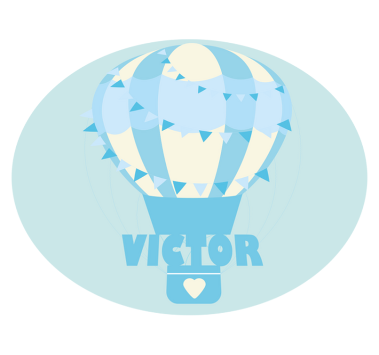 이름이있는 비닐 카펫 맞춤형 풍선 - TenStickers