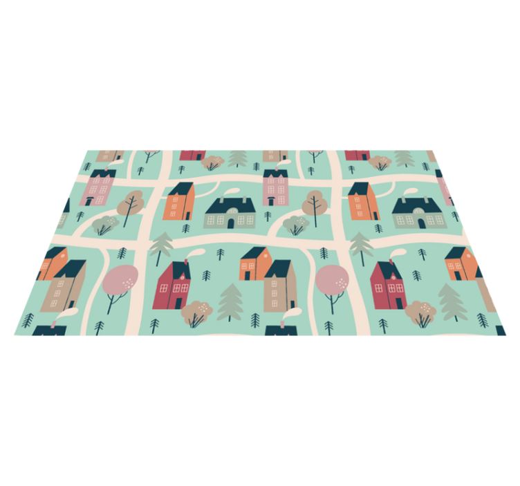 어린 이용 비닐 카펫 아이들 놀이마을 - TenStickers