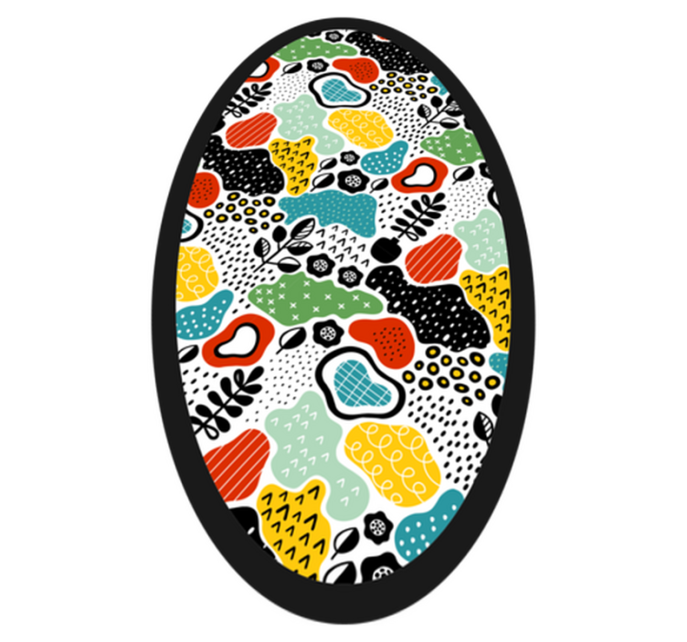 비닐 카펫 자연 다채로운 자연 패턴 - TenStickers