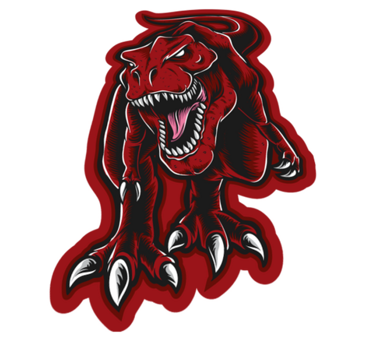 비닐 카펫 동물 사나운 공룡 - TenStickers