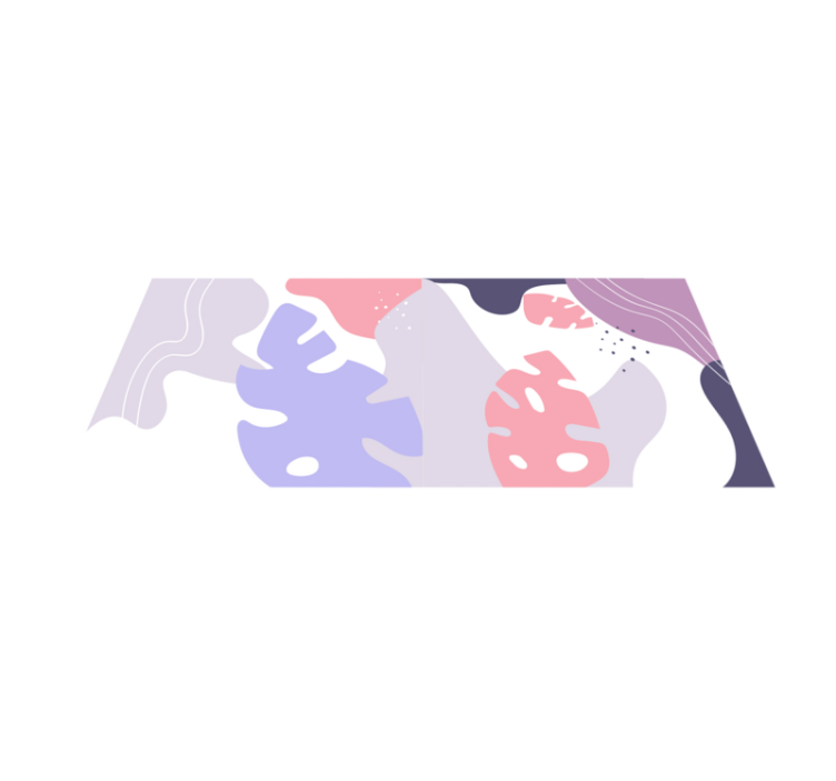 비닐 카펫 정리 추상 몬스테라 - TenStickers