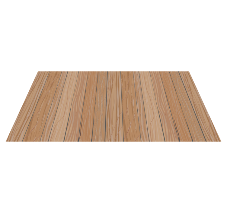 창백한 나무 보드 비닐 러너 - TenStickers