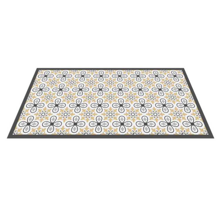기하학적 효과 비닐 카펫 꽃 기하학적 조화 - TenStickers