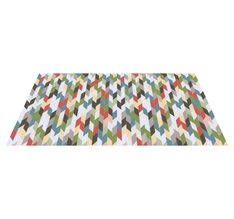 기하학적 효과 비닐 카펫 헤링본 스펙트럼 - TenStickers
