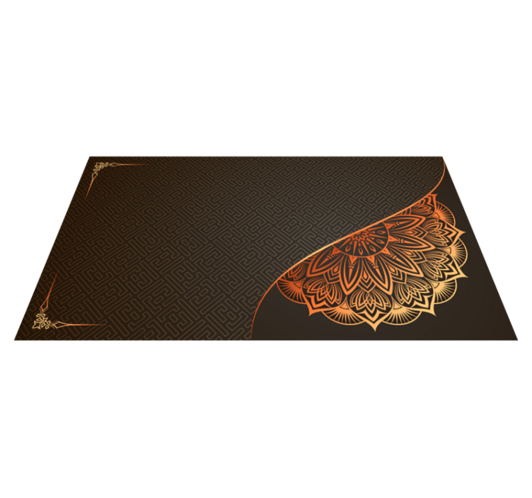 만다라 비닐 카펫 만다라 코너 디자인 - TenStickers