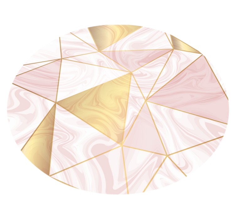 기하학적 효과 비닐 카펫 기하학적 대리석 구성 - TenStickers