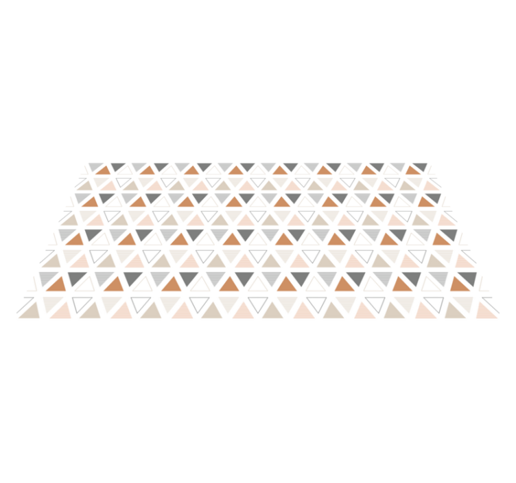 기하학적 효과 비닐 카펫 삼각 패턴 디자인 - TenStickers