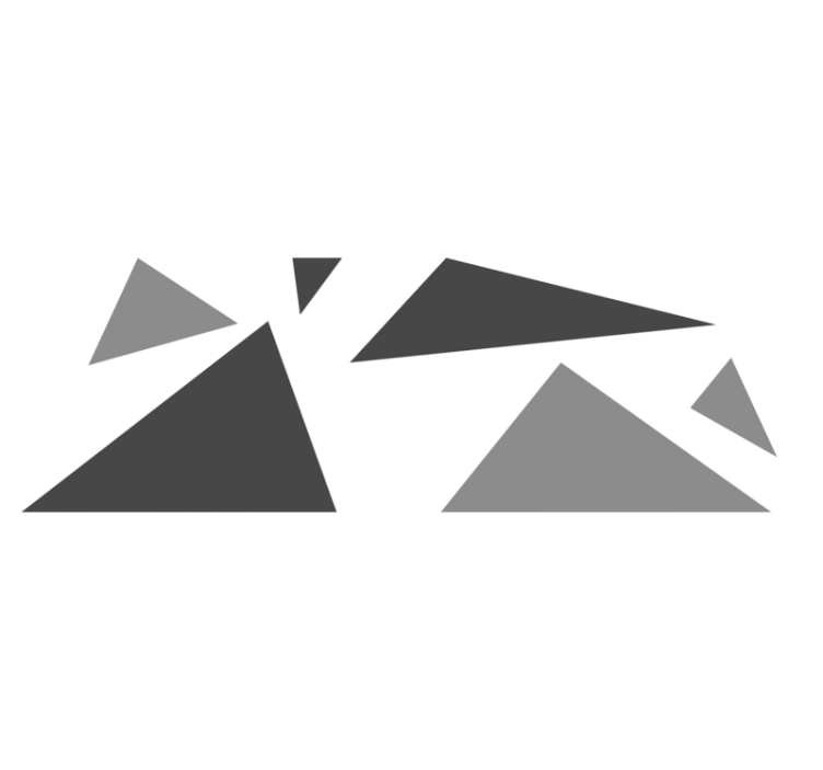 기하학적 효과 비닐 카펫 기하학적 모양 대비 - TenStickers