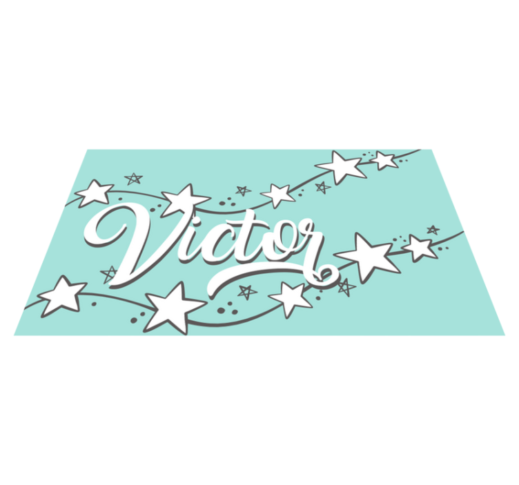 이름이있는 비닐 카펫 맞춤형 스타더스트 - TenStickers