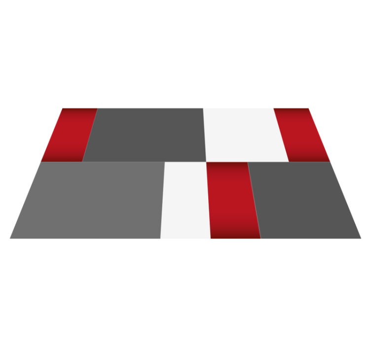 미니멀리스트 효과 비닐 카펫 미니멀리스트 블록 - TenStickers