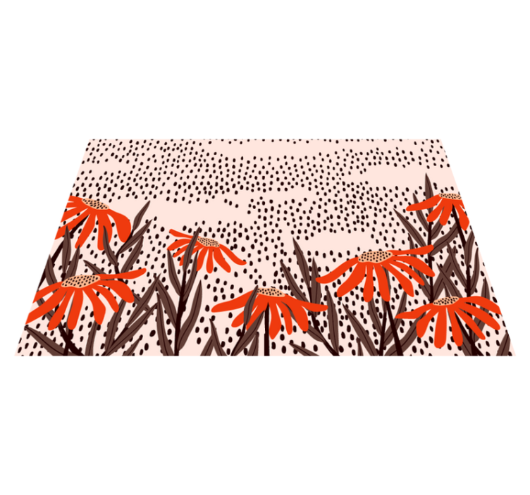 낙서 폴카 도트 및 색종이 현대 깔개 - TenStickers