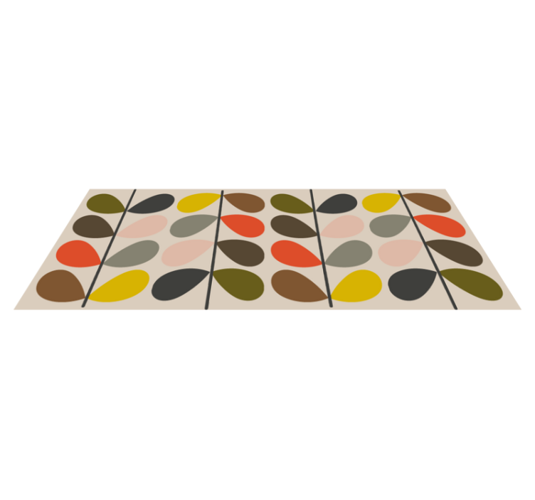 Orla kiely 패턴 모던 러그 - TenStickers