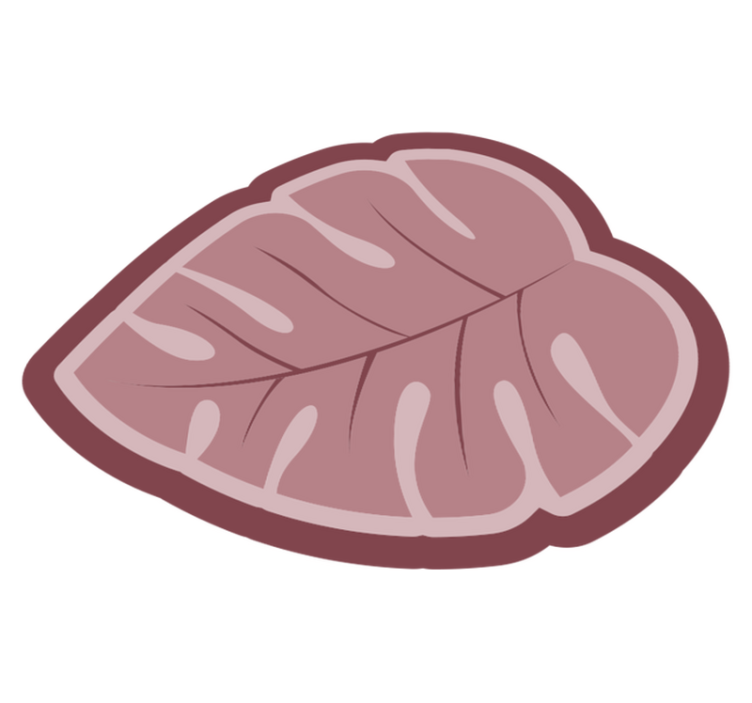 비닐 카펫 꽃과 식물 식물의 잎 모양 - TenStickers