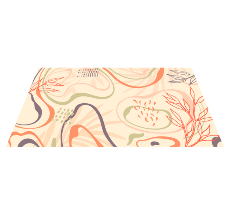 비닐 카펫 자연 추상 유기적 형태 - TenStickers