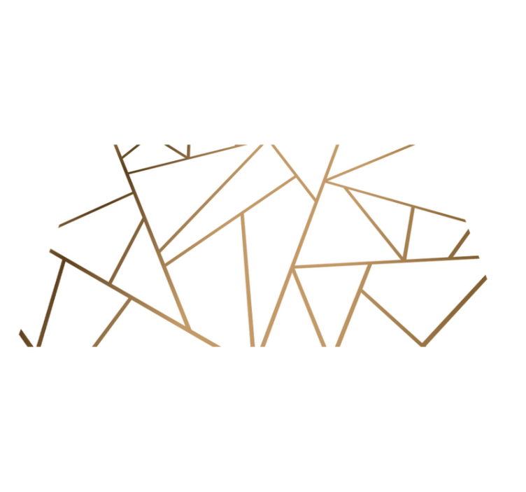 대리석 기하학적 모양 주방 비닐 러그 - TenStickers