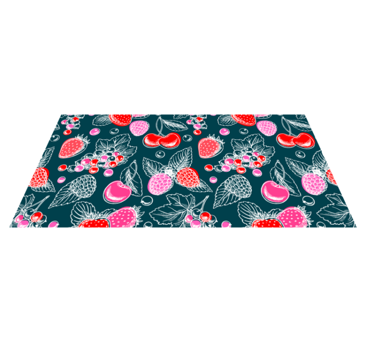 비닐 주방 카펫 과일 배열 일러스트 - TenStickers