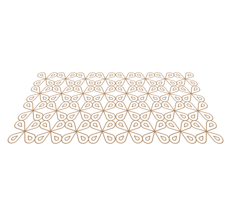 비닐 카펫 타일 효과 섬세한 잎 모티브 - TenStickers