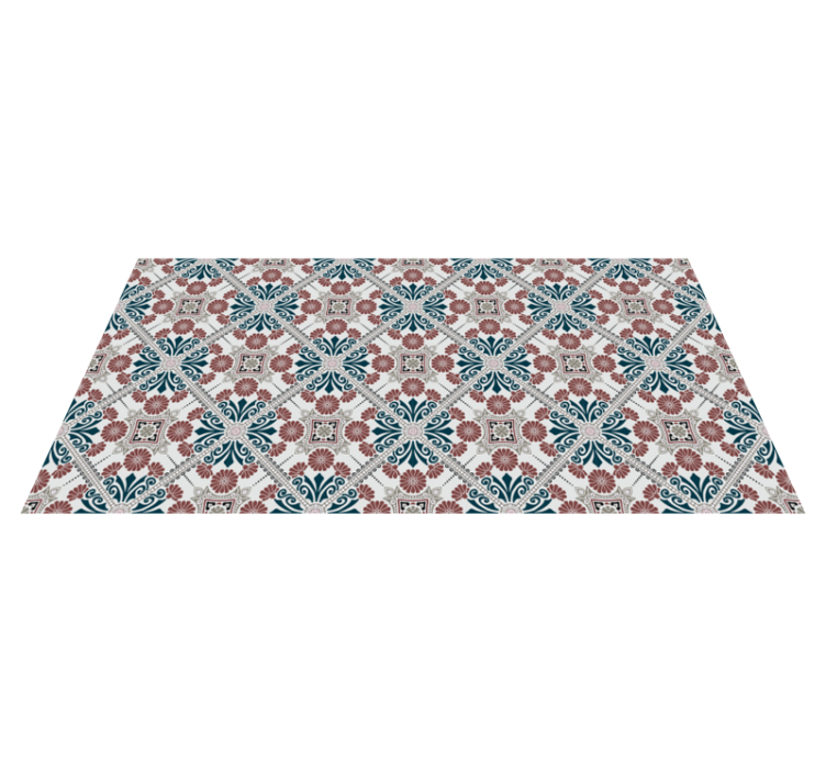 비닐 카펫 타일 효과 식물 배열 - TenStickers