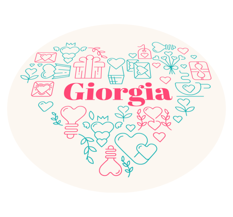 연애 편지는 비닐 매트를 개인화했습니다 - TenStickers