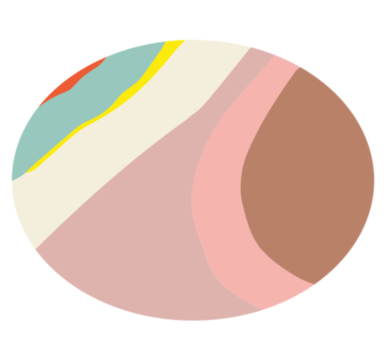 비닐 카펫 게시판 부드러운 색조의 흐름 - TenStickers