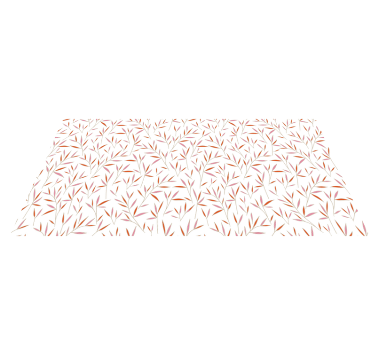 비닐 카펫 꽃과 식물 섬세한 잎 무늬 - TenStickers