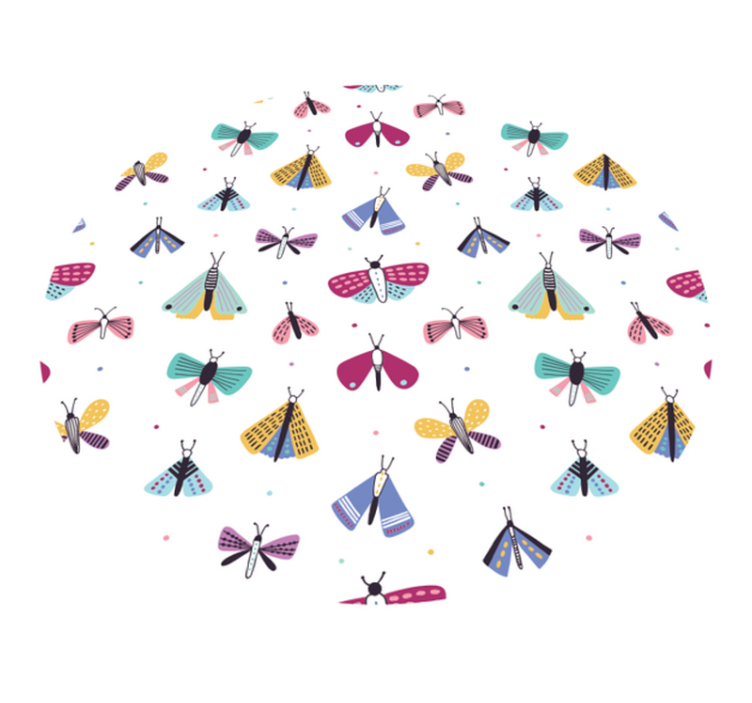 비닐 카펫 보육 다채로운 곤충 컬렉션 - TenStickers