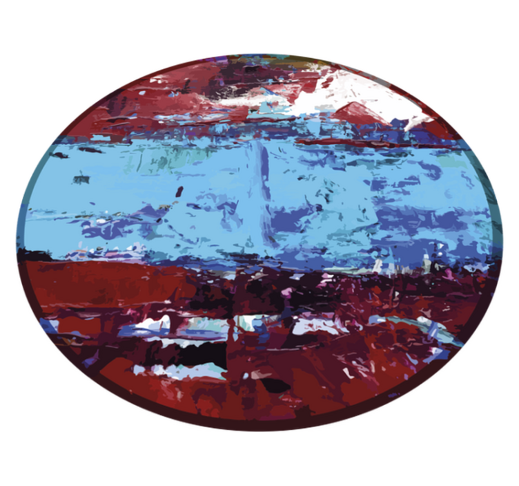 비닐 카펫 기타 텍스처 생동감 있는 기하학적 패턴 - TenStickers