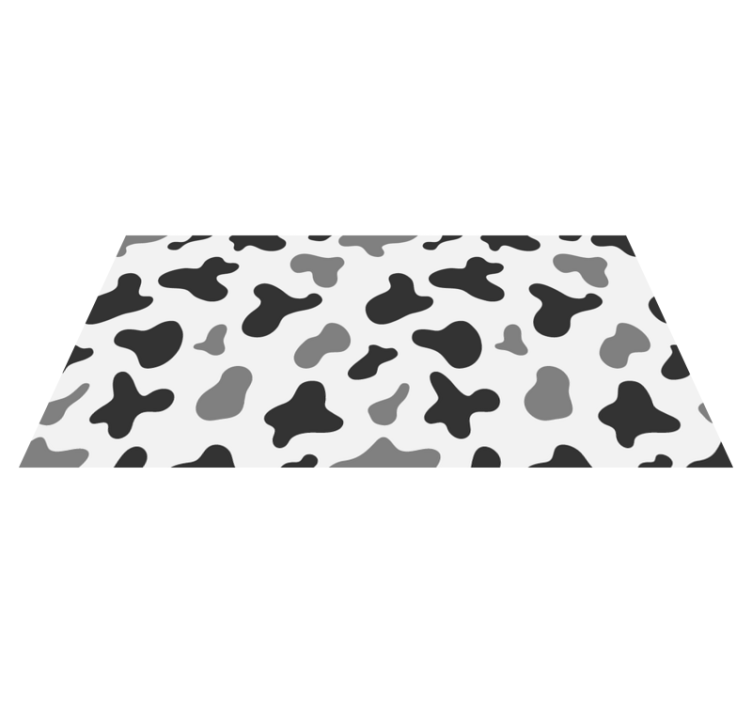 애니멀 프린트 비닐 카펫 소 cow pattern 디자인 - TenStickers