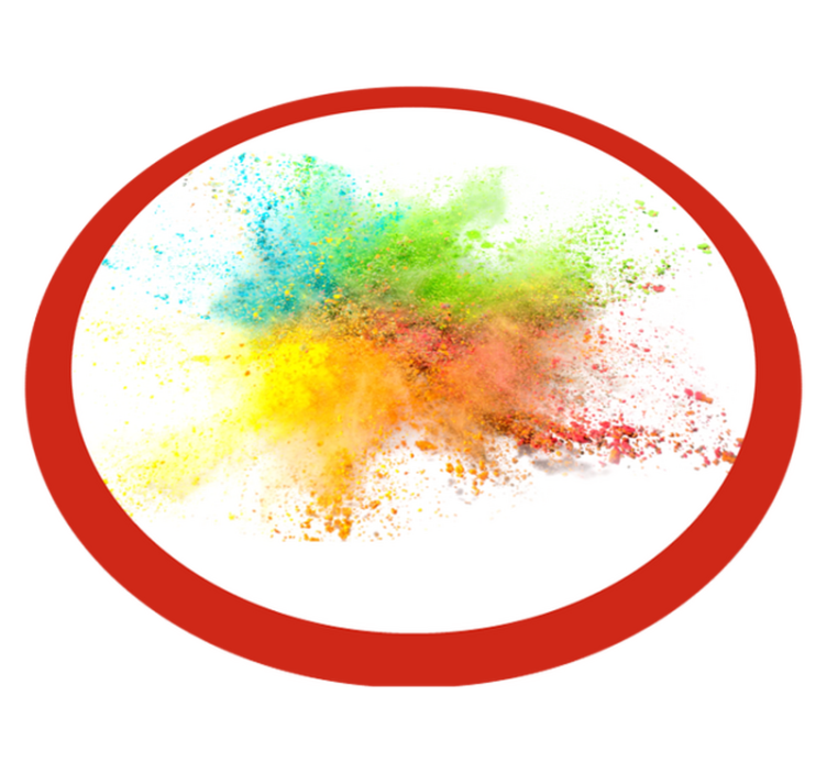 침실용 비닐 카펫 다채로운 폭발 효과 - TenStickers