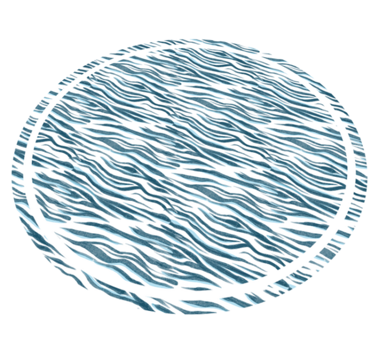 애니멀 프린트 비닐 카펫 스타일리시 제브라 웨이브 - TenStickers