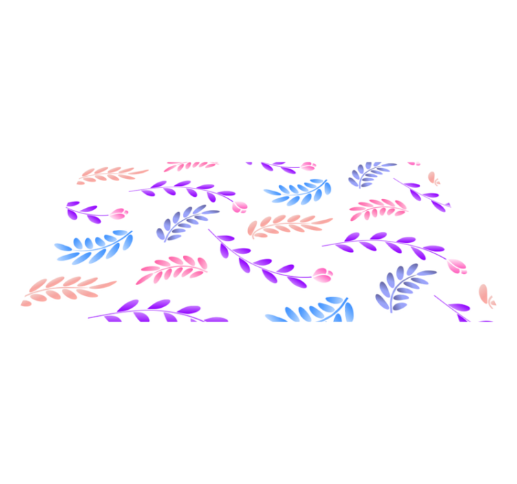 비닐 카펫 꽃과 식물 식물 잎 요소 - TenStickers