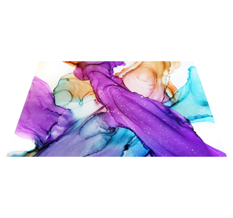 욕실용 비닐 카펫 추상 유동 소용돌이 - TenStickers