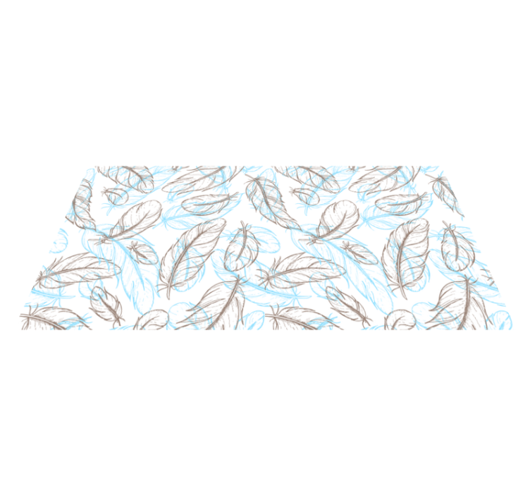 비닐 현관 카펫 자연에서 영감을 받은 잎사귀 - TenStickers