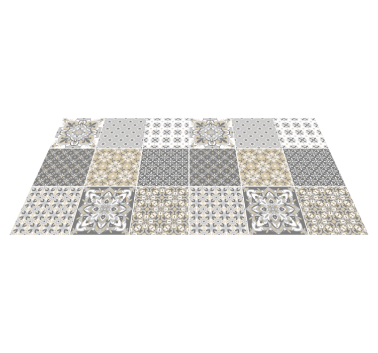 모로코 스타일 타일 효과 타일 카펫 - TenStickers