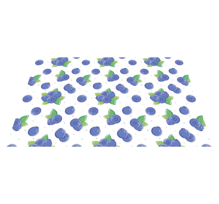 비닐 카펫 꽃과 식물 신선한 베리 패턴 - TenStickers