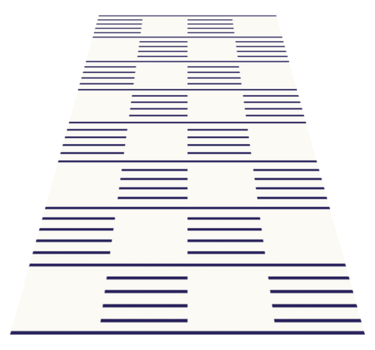 거실용 비닐 깔개 세련된 선형 패턴 - TenStickers