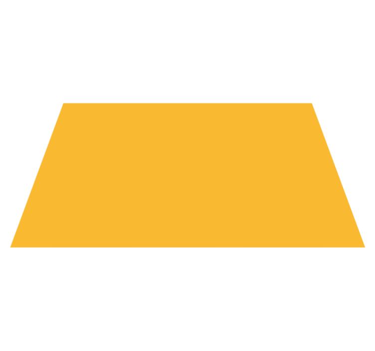 노란색 사각형 현대 깔개 - TenStickers