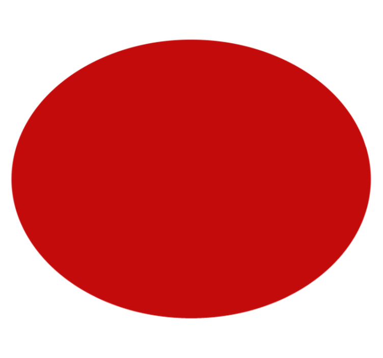 비닐 카펫 게시판 고체 빨간 원 - TenStickers