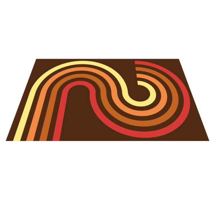 비닐 카펫 벤디미아 레트로 스트라이프 - TenStickers