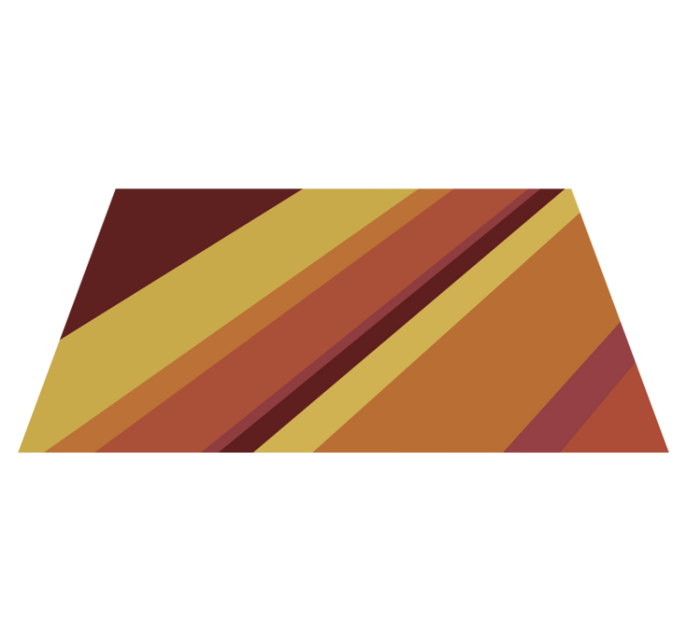 비닐 카펫 벤디미아 따뜻한 레트로 스트라이프 - TenStickers